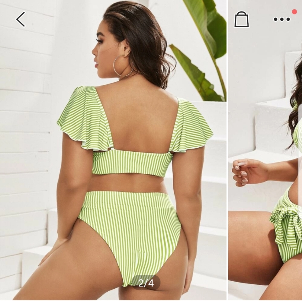 Striped Bikini - Picture 3 of 4